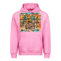 Fuchsia Pink be the light matthew 5 14 Urban Hoodie - JahusDesignShop