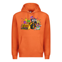 Carrot mardi gras gnome bulldozer Premium Hoodie - JahusDesignShop