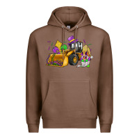 Chestnut mardi gras gnome bulldozer Premium Hoodie - JahusDesignShop