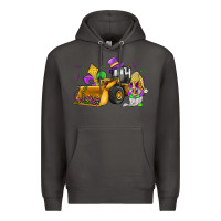 Smoke mardi gras gnome bulldozer Premium Hoodie - JahusDesignShop