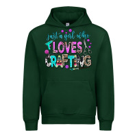 Forest Green just a girl who loves crafting Urban Hoodie - AdoDesignShop