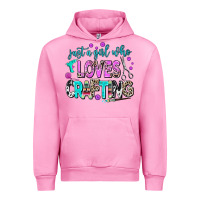 Fuchsia Pink just a girl who loves crafting Urban Hoodie - AdoDesignShop