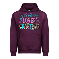 Mauve Wine just a girl who loves crafting Urban Hoodie - AdoDesignShop