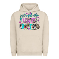 Pigment French Oak just a girl who loves crafting Urban Hoodie - AdoDesignShop