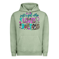 Pigment Oil Green just a girl who loves crafting Urban Hoodie - AdoDesignShop