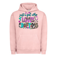 Pigment Salmon just a girl who loves crafting Urban Hoodie - AdoDesignShop