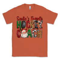 Copper Santa's Favorite Hockey Coach For Christmas Classic Tee - FaDigitalArtStudio