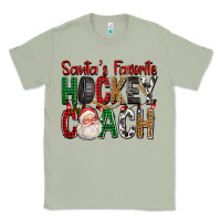 Matcha Santa's Favorite Hockey Coach For Christmas Classic Tee - FaDigitalArtStudio