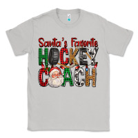 Moon Dust Santa's Favorite Hockey Coach For Christmas Classic Tee - FaDigitalArtStudio