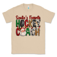 Mushroom Santa's Favorite Hockey Coach For Christmas Classic Tee - FaDigitalArtStudio