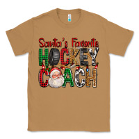 Toasted Coconut Santa's Favorite Hockey Coach For Christmas Classic Tee - FaDigitalArtStudio