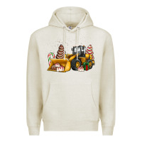 Oatmeal Heather little debbie tree cakes bulldozer Premium Hoodie - JahusDesignShop