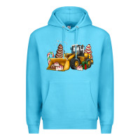 Ocean Blue little debbie tree cakes bulldozer Premium Hoodie - JahusDesignShop