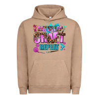 Pigment Burro eat sleep craft repeat Urban Hoodie - AdoDesignShop