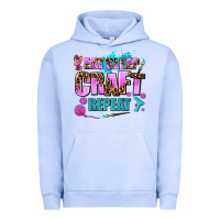Pigment Grape Ice eat sleep craft repeat Urban Hoodie - AdoDesignShop