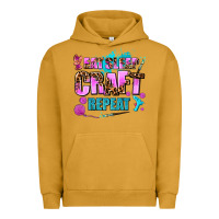 Pigment Peanut Butter eat sleep craft repeat Urban Hoodie - AdoDesignShop