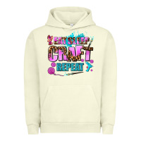 Pigment Pistachio eat sleep craft repeat Urban Hoodie - AdoDesignShop