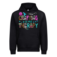 Black crafting is my therapy Urban Hoodie - AdoDesignShop