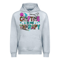 Heather Grey crafting is my therapy Urban Hoodie - AdoDesignShop