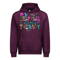 Mauve Wine crafting is my therapy Urban Hoodie - AdoDesignShop
