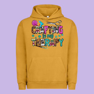 Crafting Is My Therapy Urban Hoodie Designed By Adodesignshop