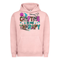 Pigment Salmon crafting is my therapy Urban Hoodie - AdoDesignShop
