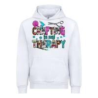 White crafting is my therapy Urban Hoodie - AdoDesignShop