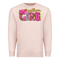 Pale Pink southern girl western Premium Sweatshirt - texasbilliewilder