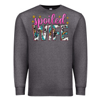 Charcoal Heather spoiled wife Premium Sweatshirt - texasbilliewilder