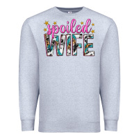 Heather Grey spoiled wife Premium Sweatshirt - texasbilliewilder