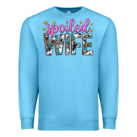 Ocean Blue spoiled wife Premium Sweatshirt - texasbilliewilder