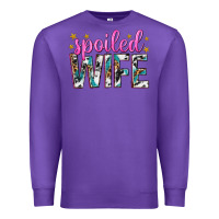 Purple spoiled wife Premium Sweatshirt - texasbilliewilder