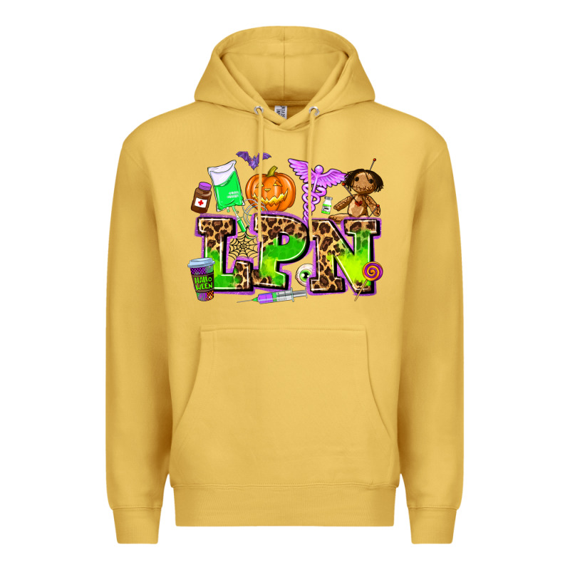Lpn Halloween Nurse With Premium Hoodie by AdoDesignShop | Teevron