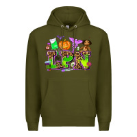 Army Green lpn halloween nurse with Premium Hoodie - AdoDesignShop
