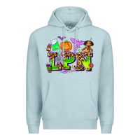 Blue Mist lpn halloween nurse with Premium Hoodie - AdoDesignShop
