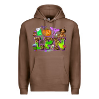 Chestnut lpn halloween nurse with Premium Hoodie - AdoDesignShop