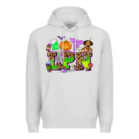 Dove Grey lpn halloween nurse with Premium Hoodie - AdoDesignShop