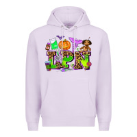 Lilac lpn halloween nurse with Premium Hoodie - AdoDesignShop