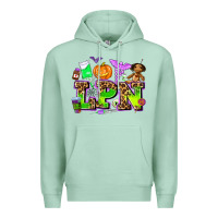 Seafoam lpn halloween nurse with Premium Hoodie - AdoDesignShop