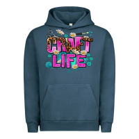 Pigment Midnight Navy craft life Urban Hoodie - AdoDesignShop
