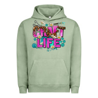 Pigment Oil Green craft life Urban Hoodie - AdoDesignShop