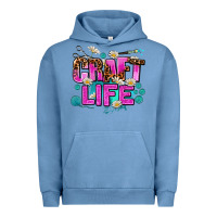 Pigment Pebble Blue craft life Urban Hoodie - AdoDesignShop