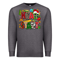 Charcoal Heather head start christmas Premium Sweatshirt - Zillion Design Studio