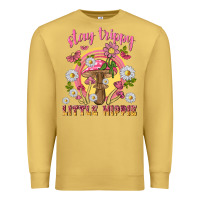 Antique Gold stay trippy little hippie tbw Premium Sweatshirt - texasbilliewilder