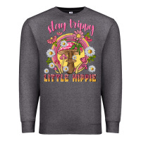 Charcoal Heather stay trippy little hippie tbw Premium Sweatshirt - texasbilliewilder