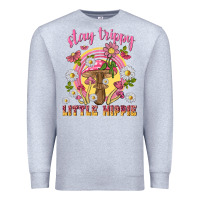 Heather Grey stay trippy little hippie tbw Premium Sweatshirt - texasbilliewilder