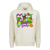 Oatmeal Heather lab tech halloween Premium Hoodie - AdoDesignShop