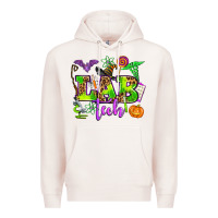 Pale Pink lab tech halloween Premium Hoodie - AdoDesignShop