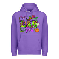 Purple lab tech halloween Premium Hoodie - AdoDesignShop