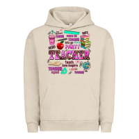 Pigment French Oak come on teacher lets go party Urban Hoodie - AdoDesignShop